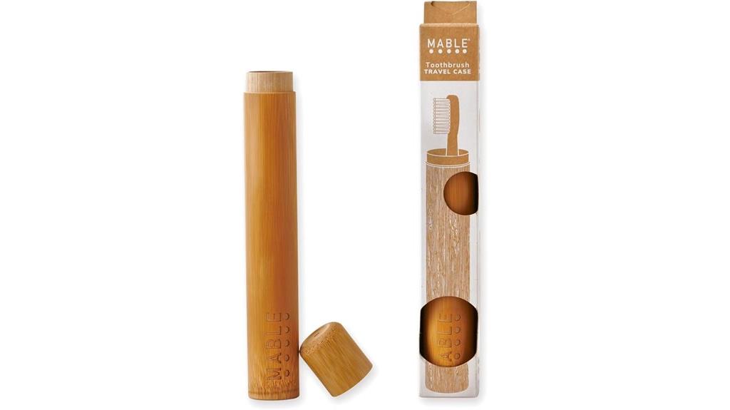 bamboo travel toothbrush holder