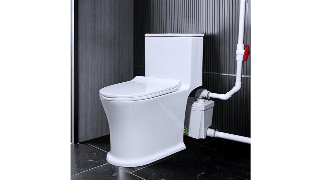 basement upflush toilet pump