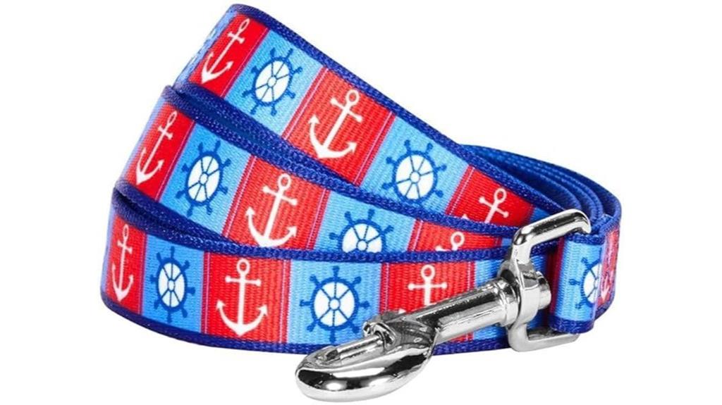 blueberry pet nautical leash