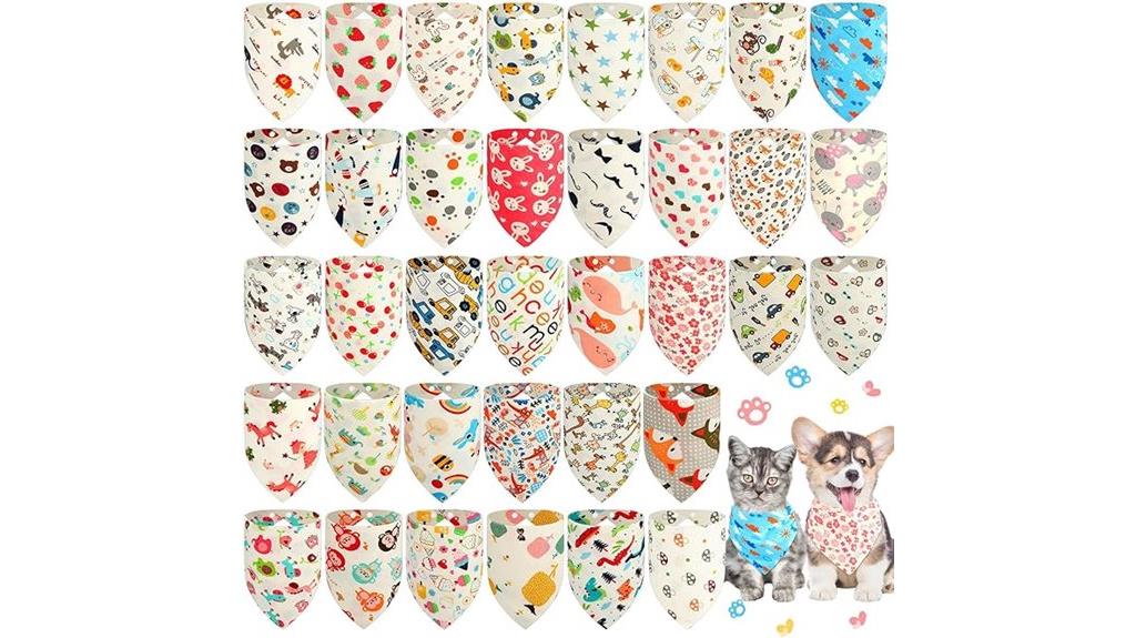 bulk dog bandana set