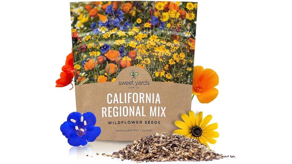 california wildflower seed packet