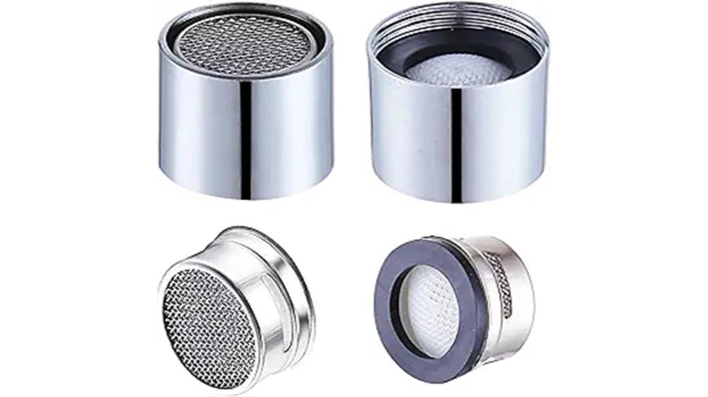 chrome brass faucet aerators