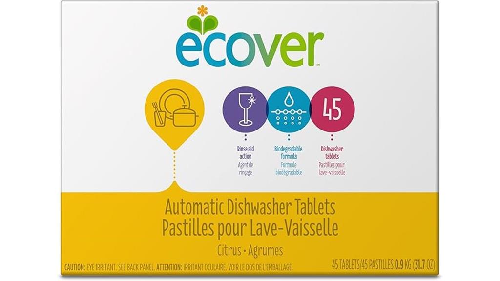citrus dishwasher soap tablets