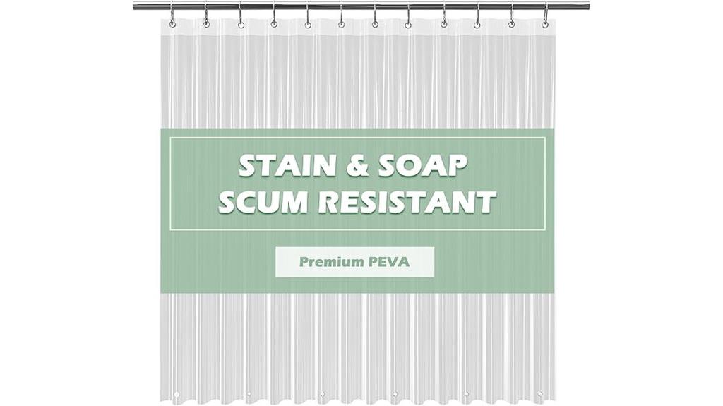 clear 72x72 shower curtain