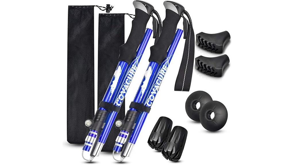 collapsible trekking poles