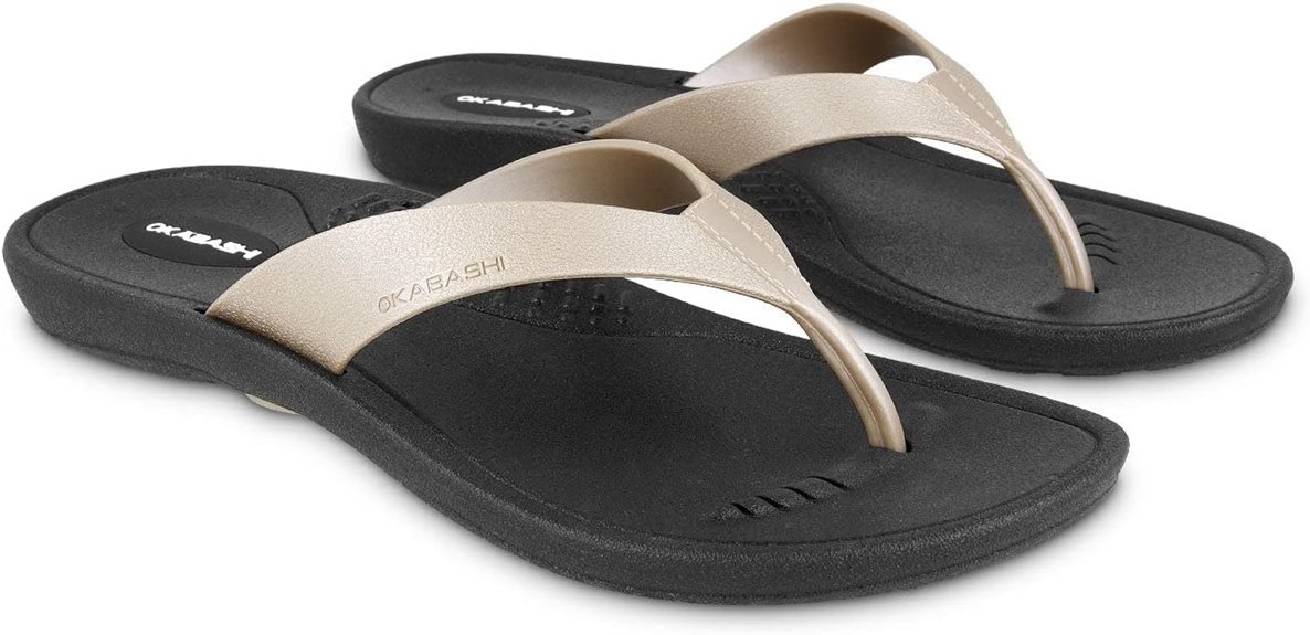 comfortable arch support flip flops