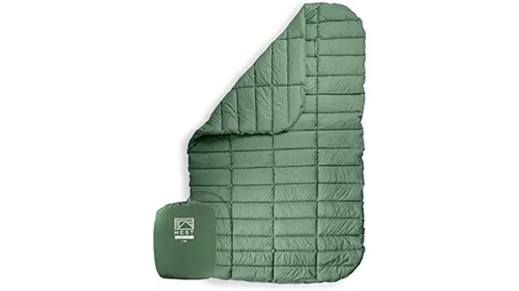 compact camping comforter