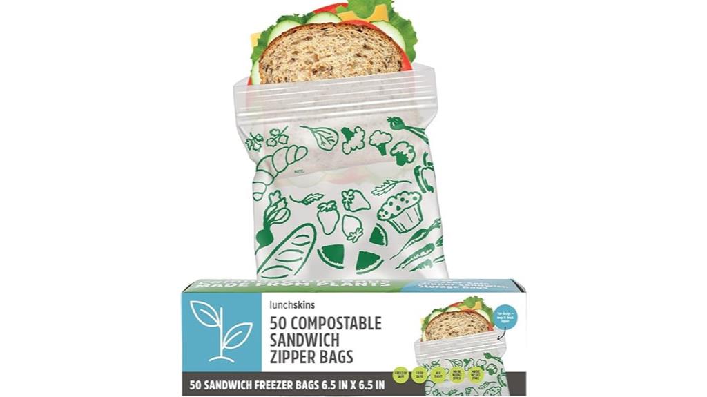 compostable sandwich zip bags