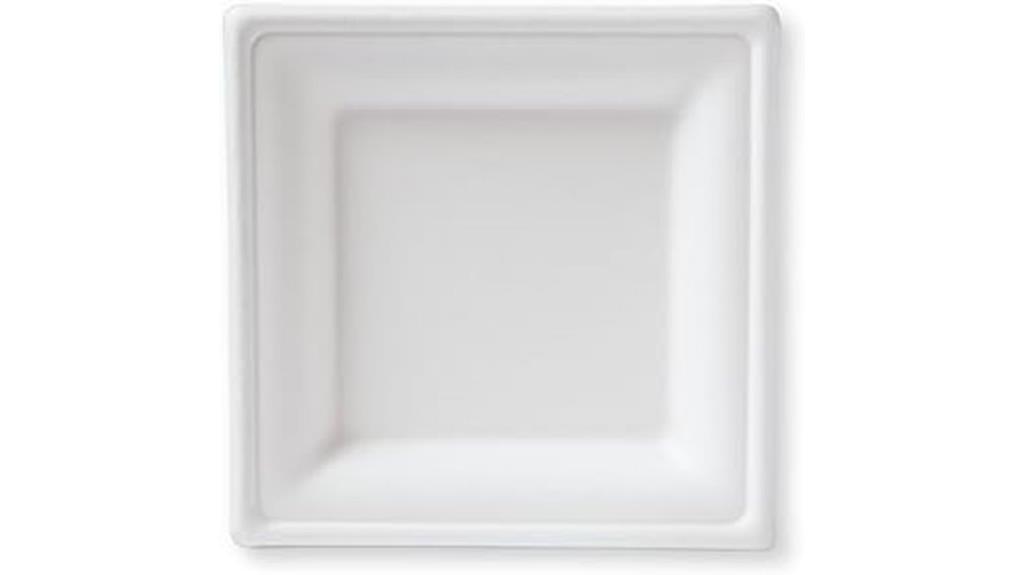 compostable square plates set