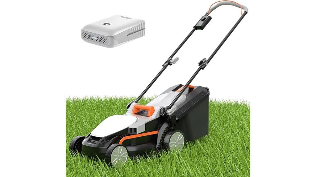 cordless lawn mower capacity