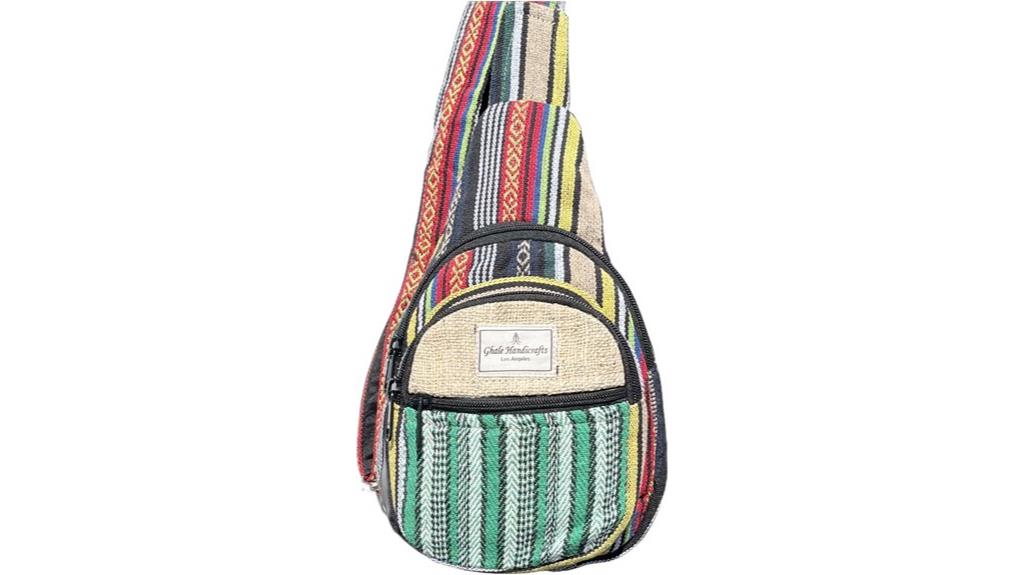 cotton hemp shoulder bag