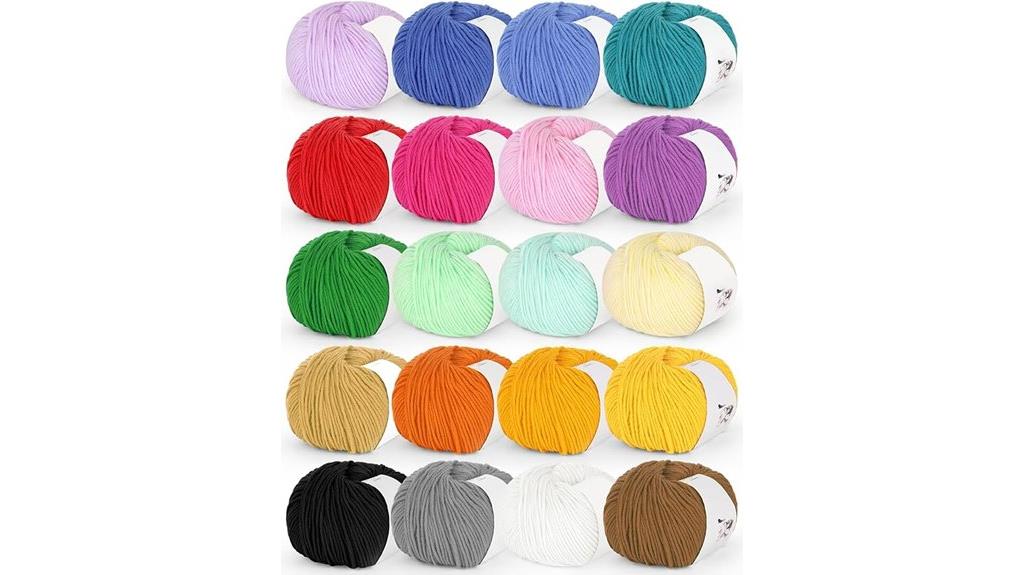 cotton yarn skeins pack