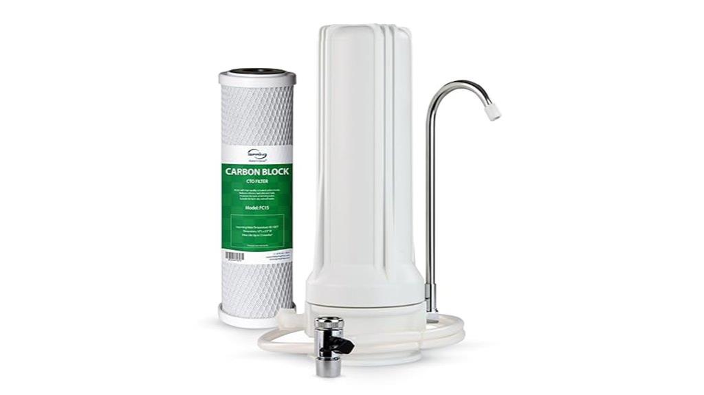 countertop water filtration system