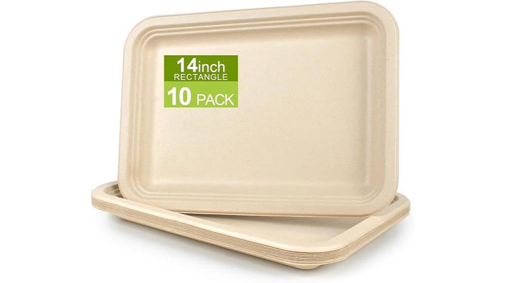disposable paper plate set