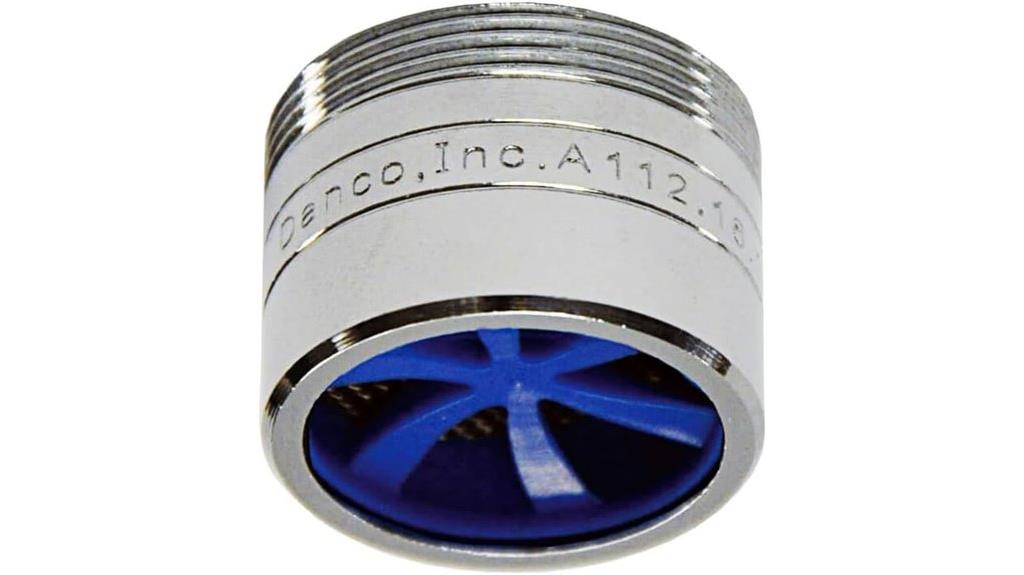 dual thread chrome aerator