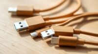 eco friendly bamboo charging cables