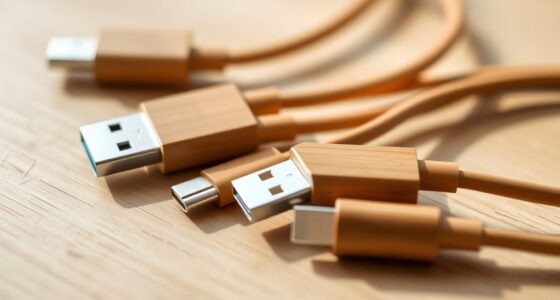 eco friendly bamboo charging cables