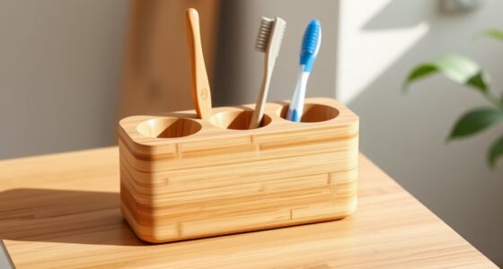 eco friendly bamboo toothbrush holders