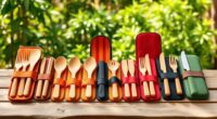 eco friendly bamboo travel utensils