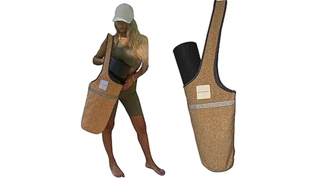eco friendly cork yoga bag