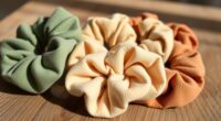 eco friendly cotton scrunchies