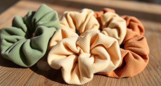 eco friendly cotton scrunchies
