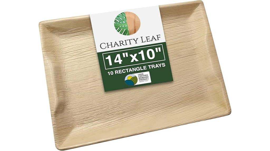eco friendly disposable palm trays