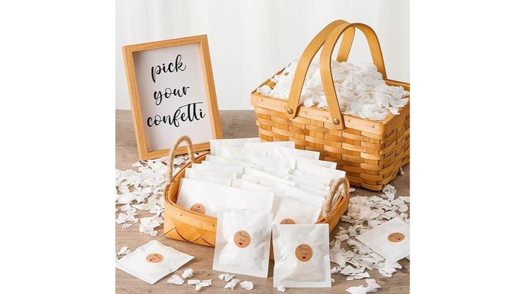 eco friendly hydrangea confetti