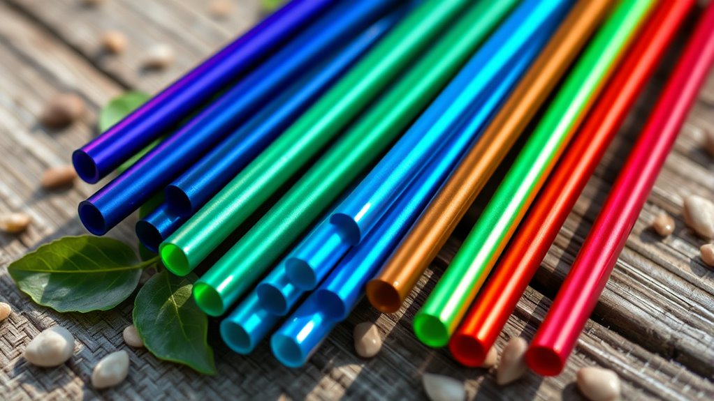 eco friendly recycled aluminum straws