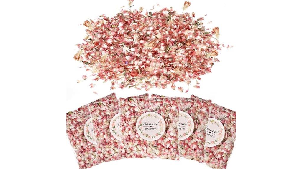 eco friendly rose petal confetti
