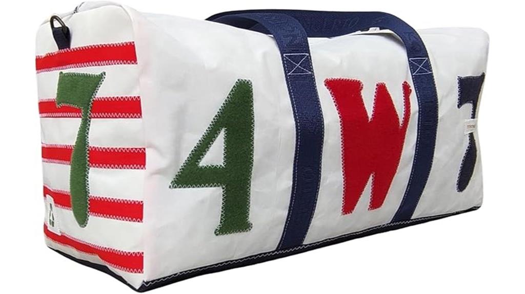 eco friendly sailcloth duffel