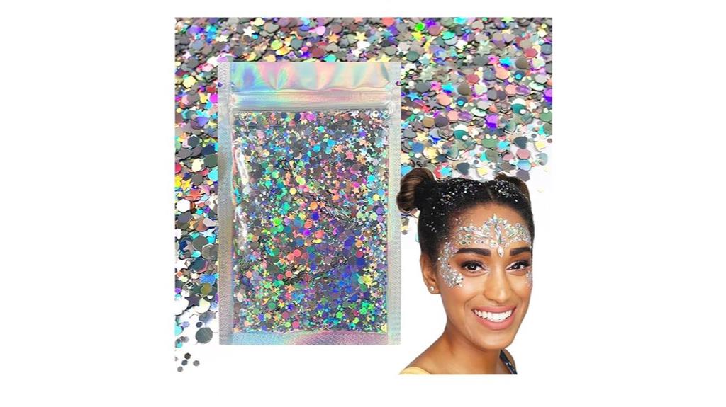 eco friendly silver holographic glitter