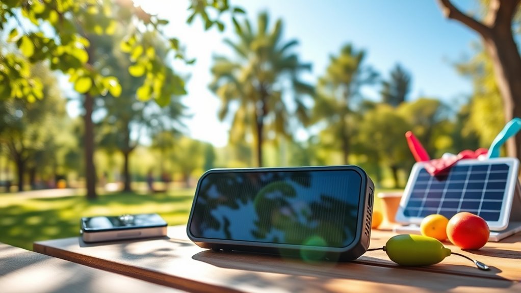 eco friendly solar bluetooth speakers