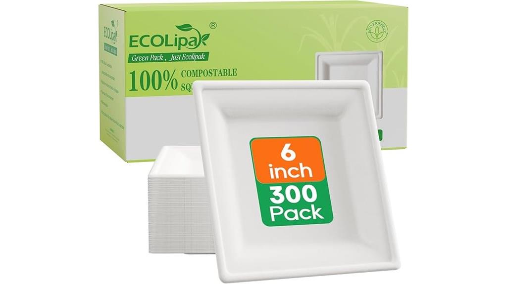 eco friendly square plates