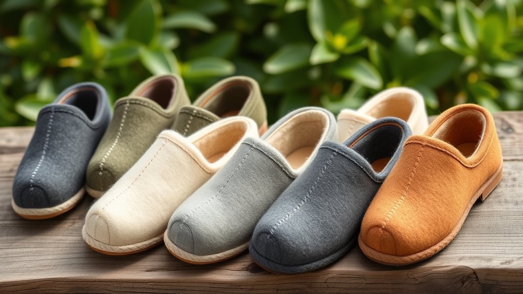 eco friendly wool slippers