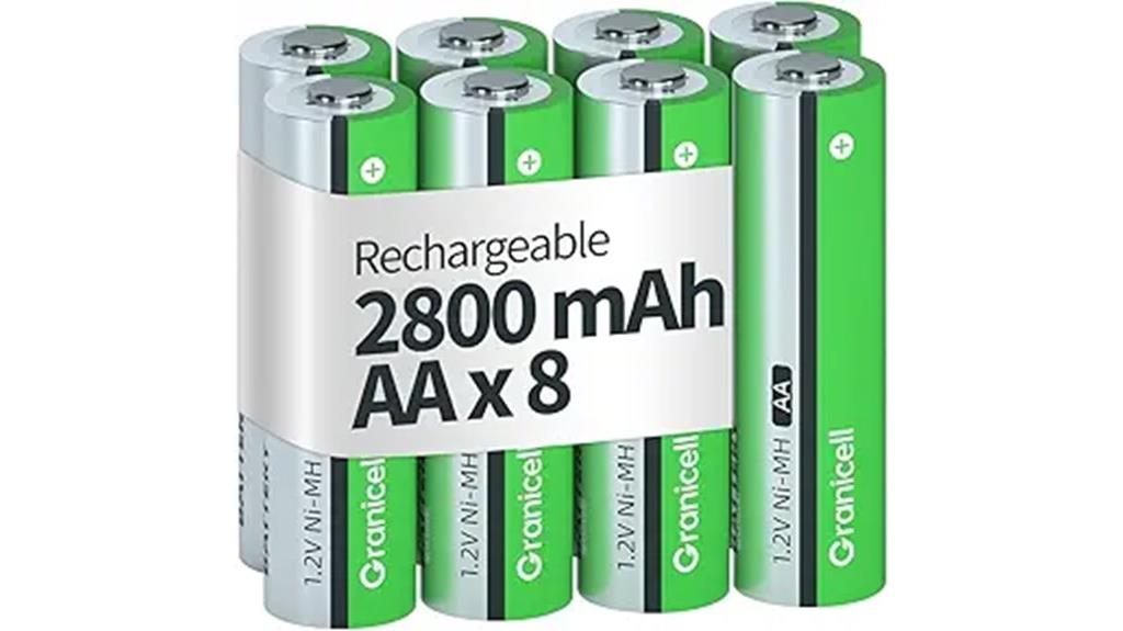 eight pack 2800mah batteries