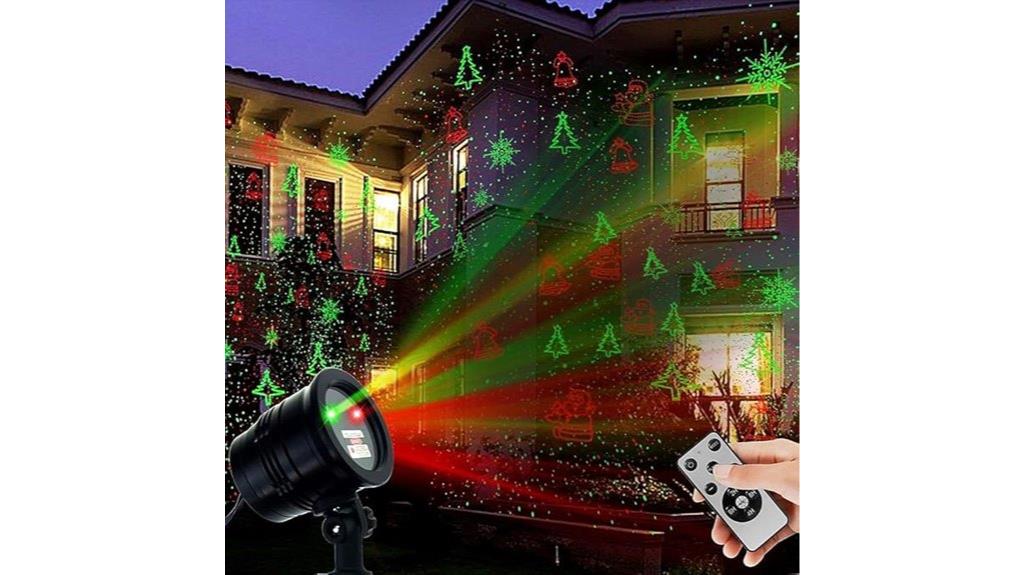 festive star laser decorations