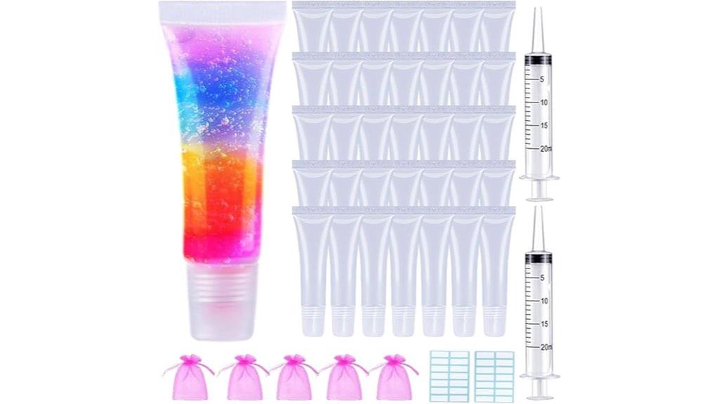 fifty lip gloss tube sets
