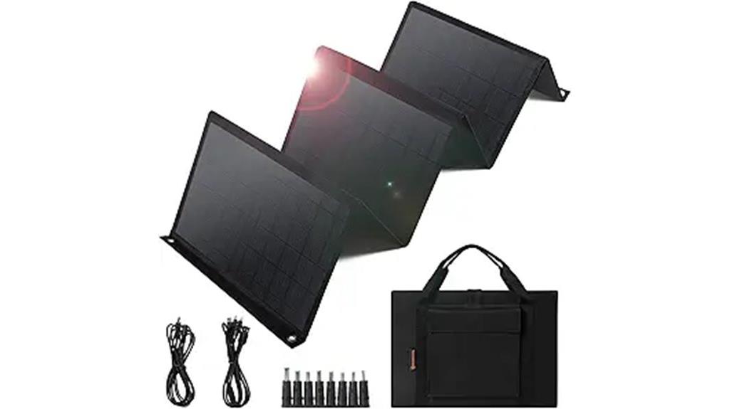 foldable 60w solar charger