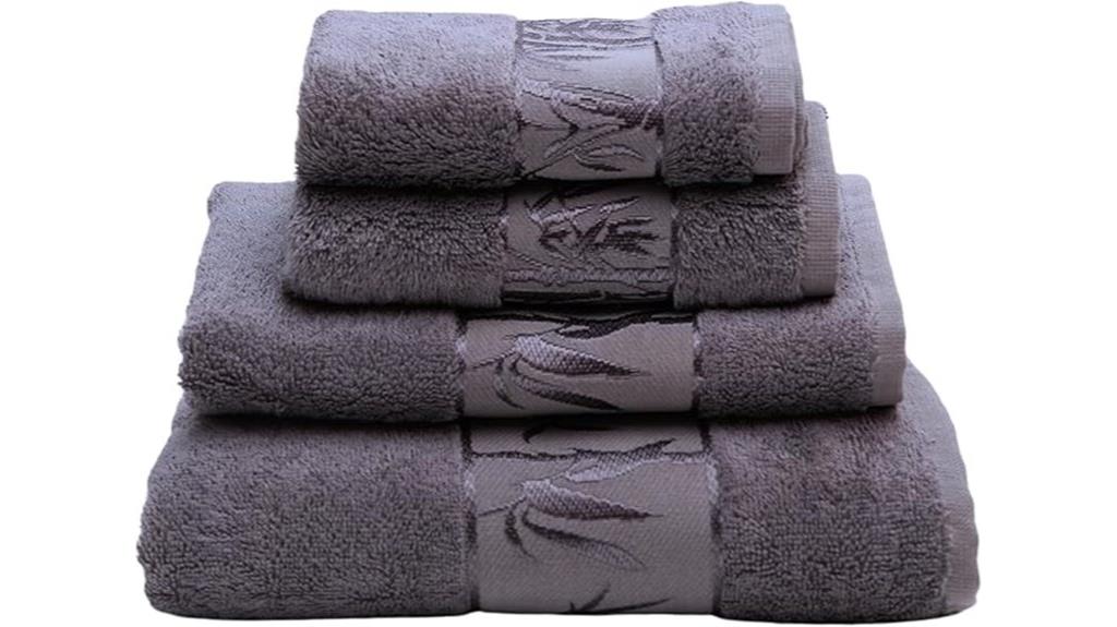 four soft luxury towels