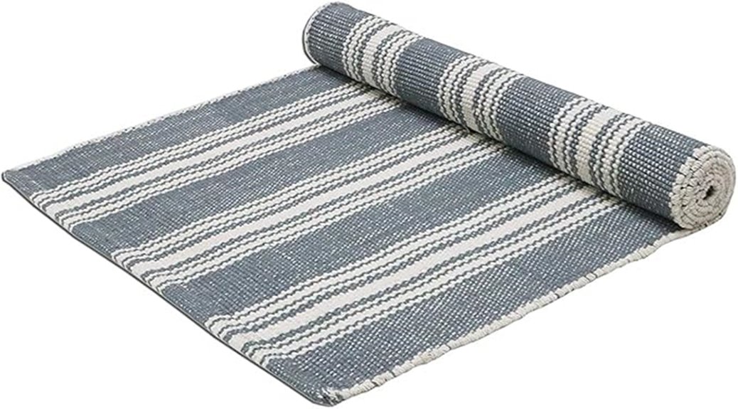 handcrafted cotton yoga mat