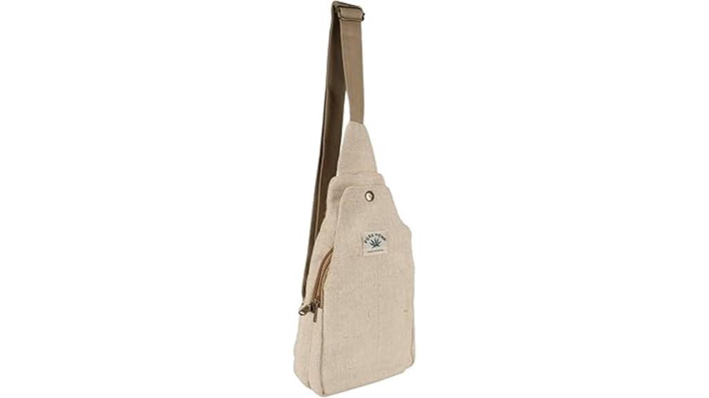 hemp sling backpack strap