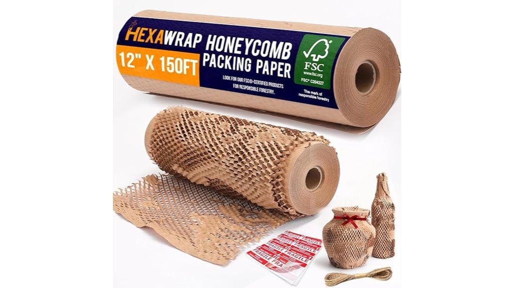 honeycomb packing paper roll