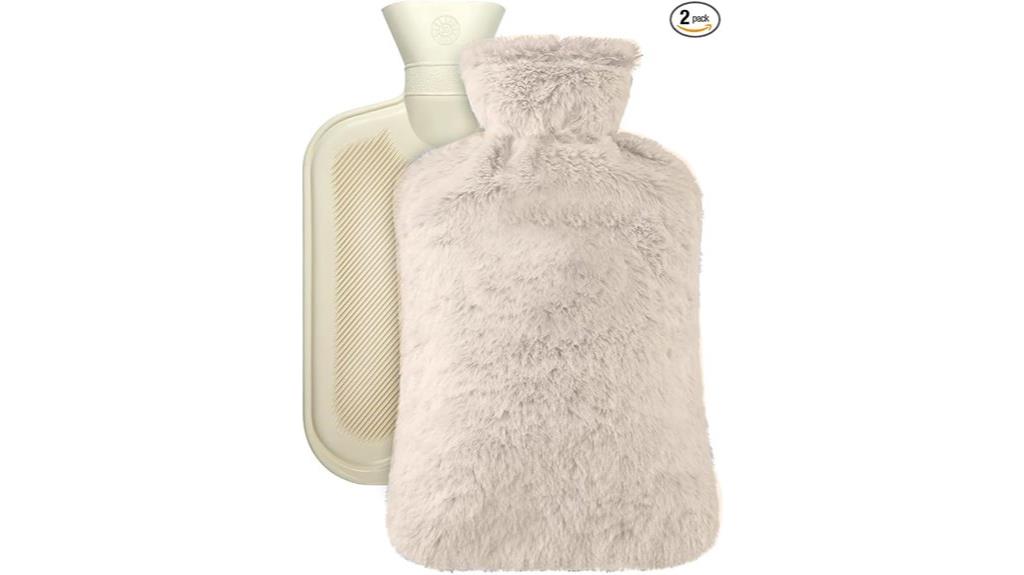 large 2l rubber hot water bag