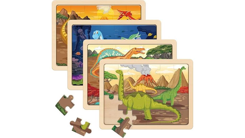 large dinosaur wooden puzzle