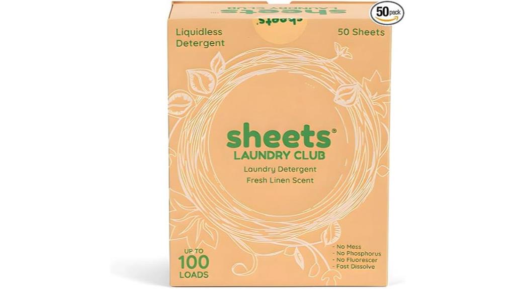 laundry detergent sheets pack