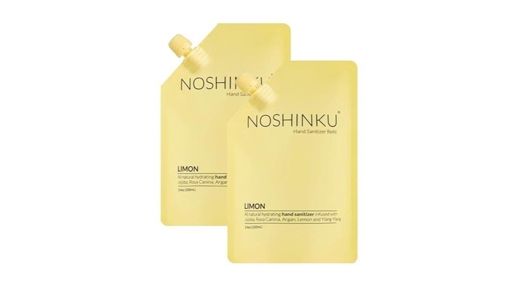 lemon refill sanitizer pouch