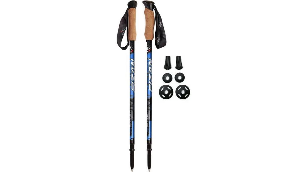 lightweight collapsible trekking poles