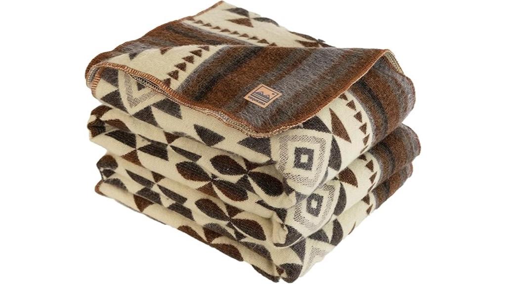 luxurious alpaca wool throw