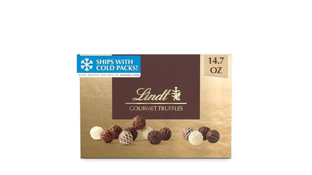luxurious chocolate truffle gift